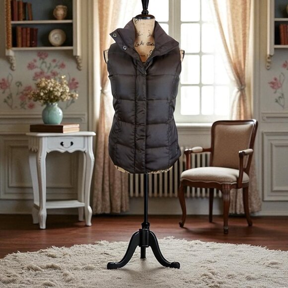 Eddie Bauer Brown Premium Goose Down Full Zip Layering Puffer Vest Size XS - Picture 1 of 8